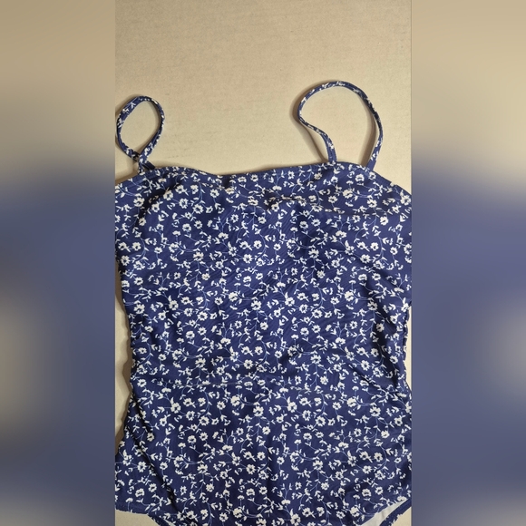 SHEIN Blue Floral Women's One Piece Swimsuit - Picture 2 of 4